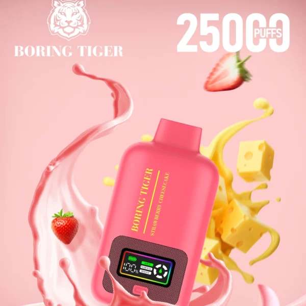 VASY Boring Tiger 25000 Puffs Digitális Képernyő 4 Mesh Coil 50mg Alacsony nikotintartalmú Újratölthető Eldobható Vapes Pen Tömeges Vásárlás Nagyker - HoldVape - 1