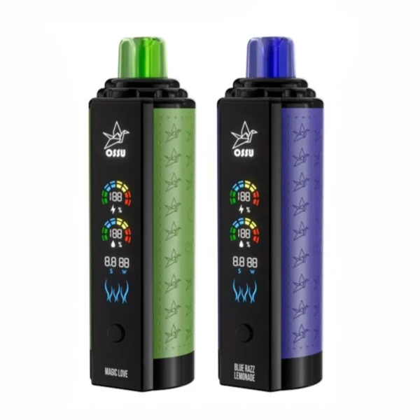 VASY OSSU 30000 Puffs Shisha Hookah Dual Mesh Full Screen 0% 5% Alacsony nikotintartalmú újratölthető eldobható Vapes Pen tömeges vásárlás Nagykereskedelmi - HoldVape - 6